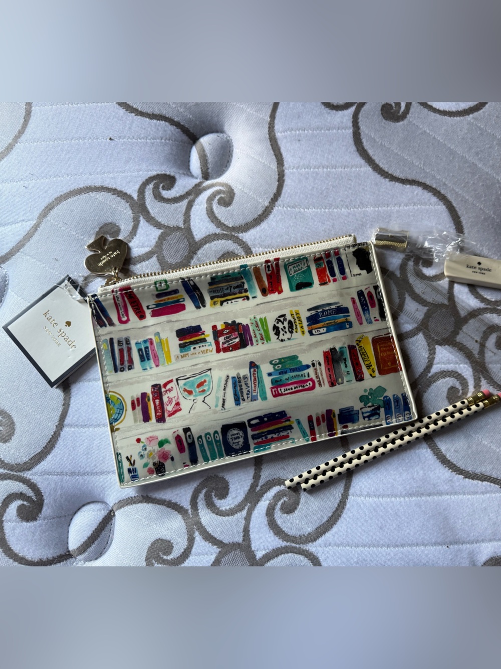NWT Kate Spade New York Bookshelf Notebook Cover Planner Set Gift